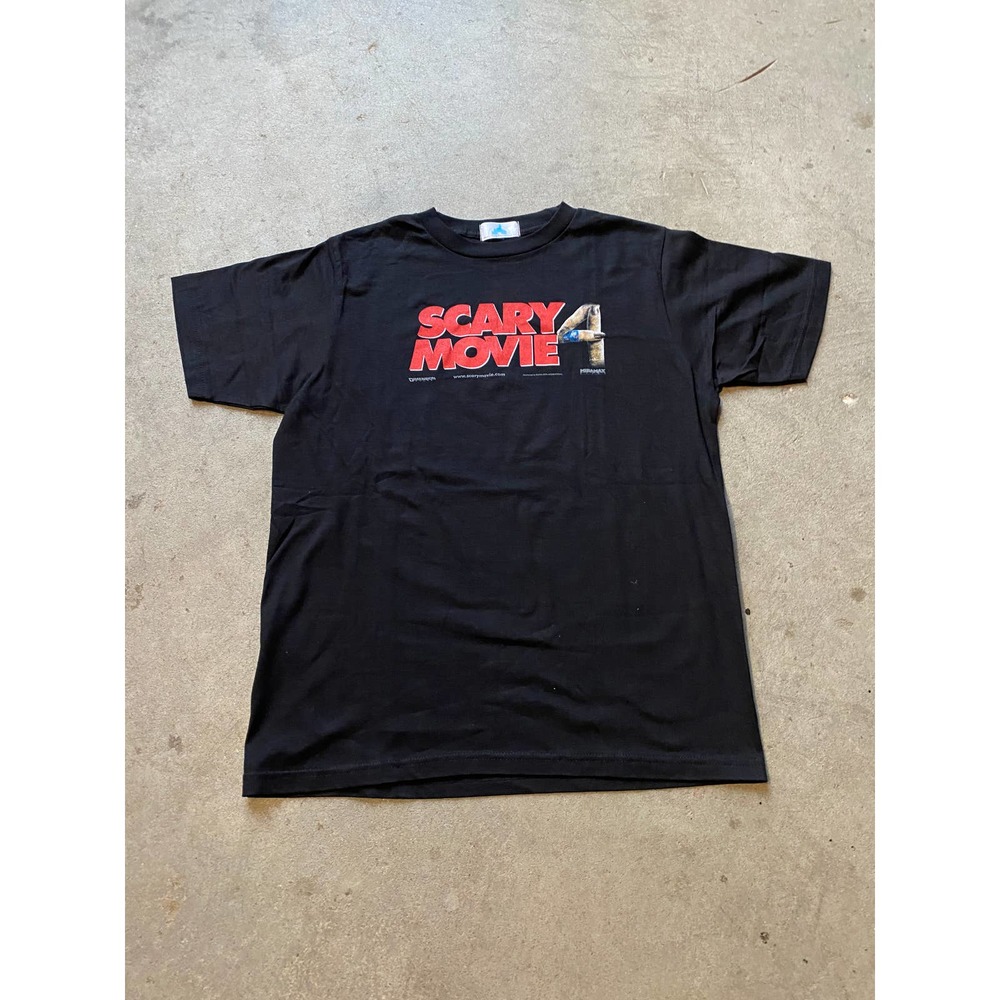 2006 - Scary Movie 4 Box Logo Horror Movie Tee - L